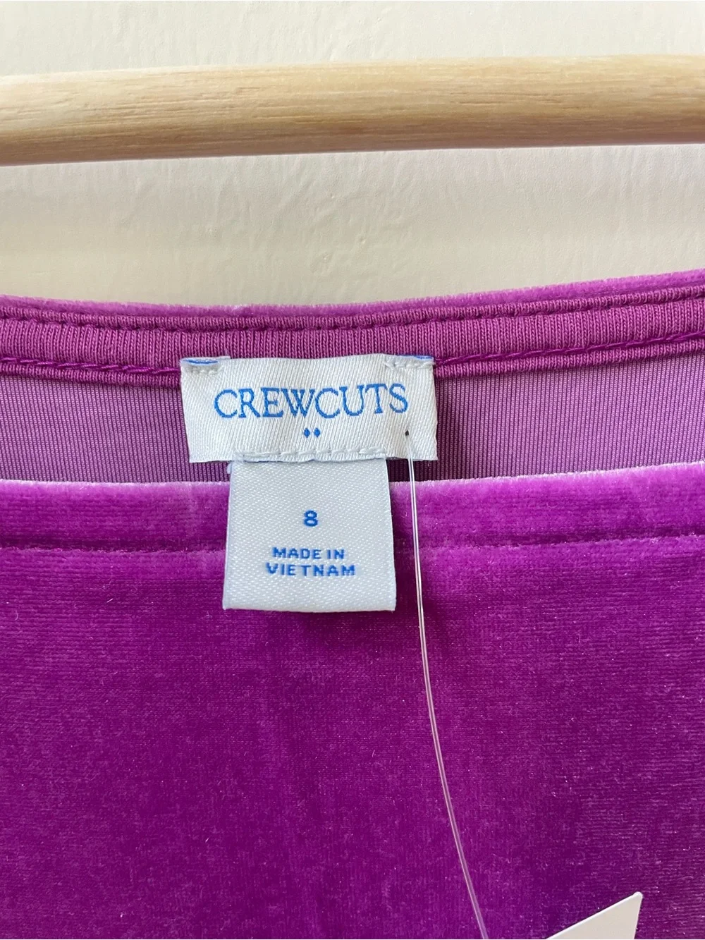NWT Crewcuts by J.Crew Girls Purple Velvet Jumpsuit Size 8 Festive Event Holiday